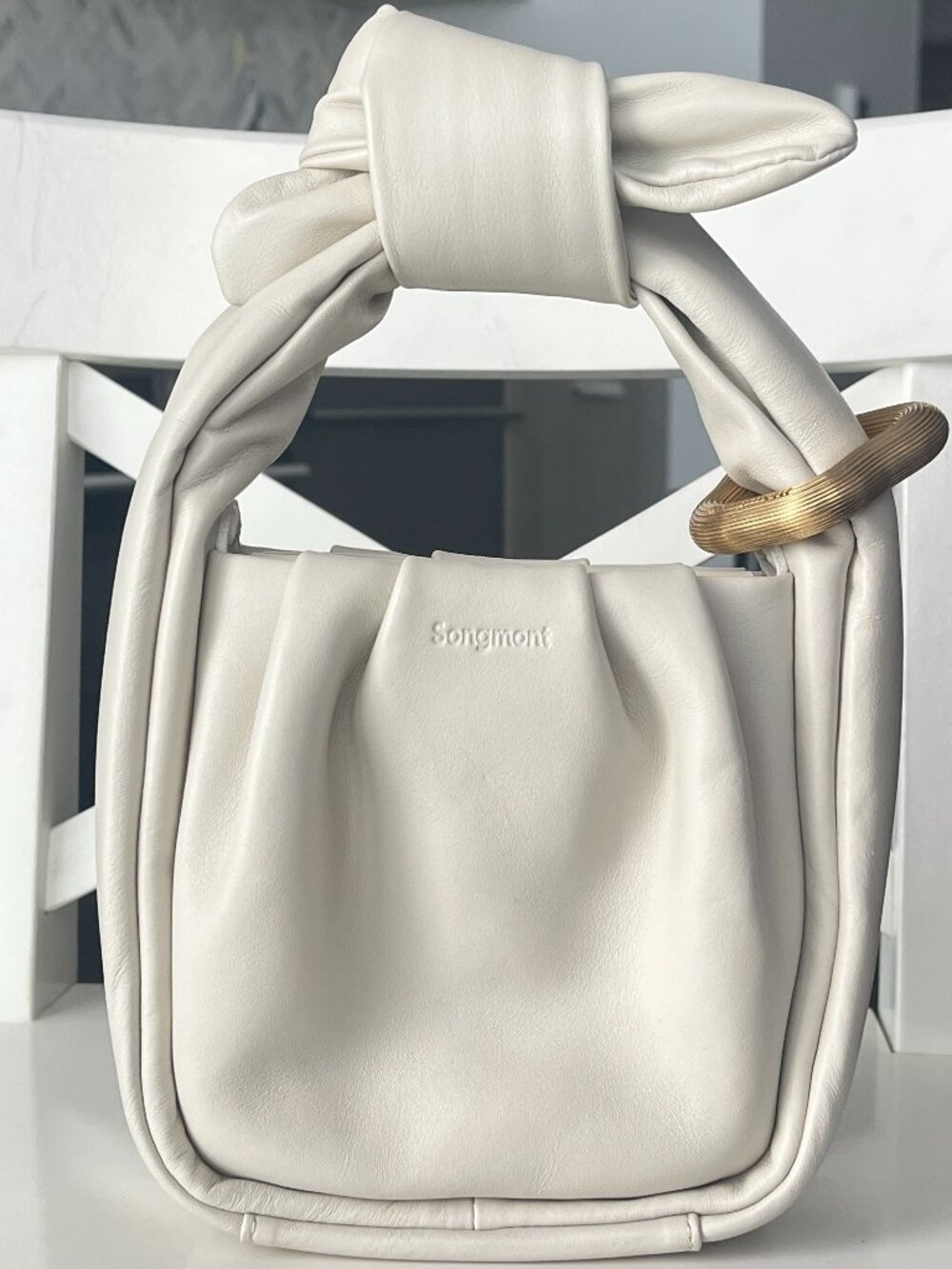 Songmont Small Wonton Bag in Cream